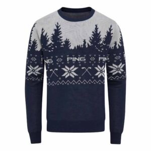 Ping, Pull Christmas Homme, Bleu / Gris