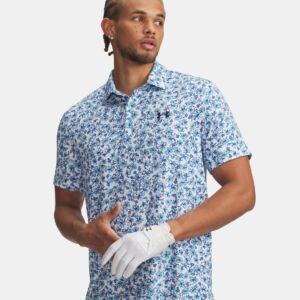 Under Armour, Polo Playoff 3.0 Homme à Fleur Bleu