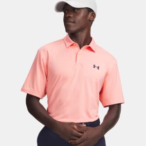 Under Armour, Polo MatchPlay Homme, Rose Orangé