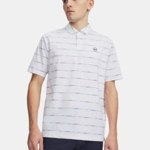 Under Armour, Polo Drive Chill Homme, Blanc / Bleu