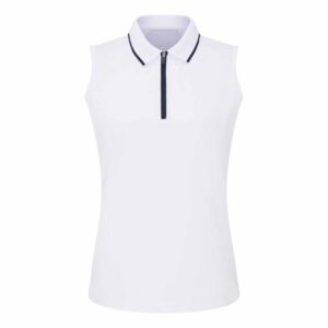 Ping, Polo sans Manches Eben Dame, Blanc