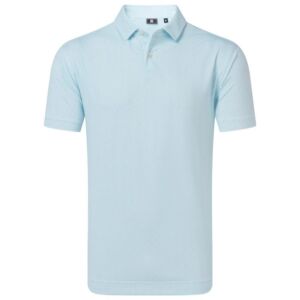 Footjoy, Polo à motif Géométrique Homme, Bleu Clair