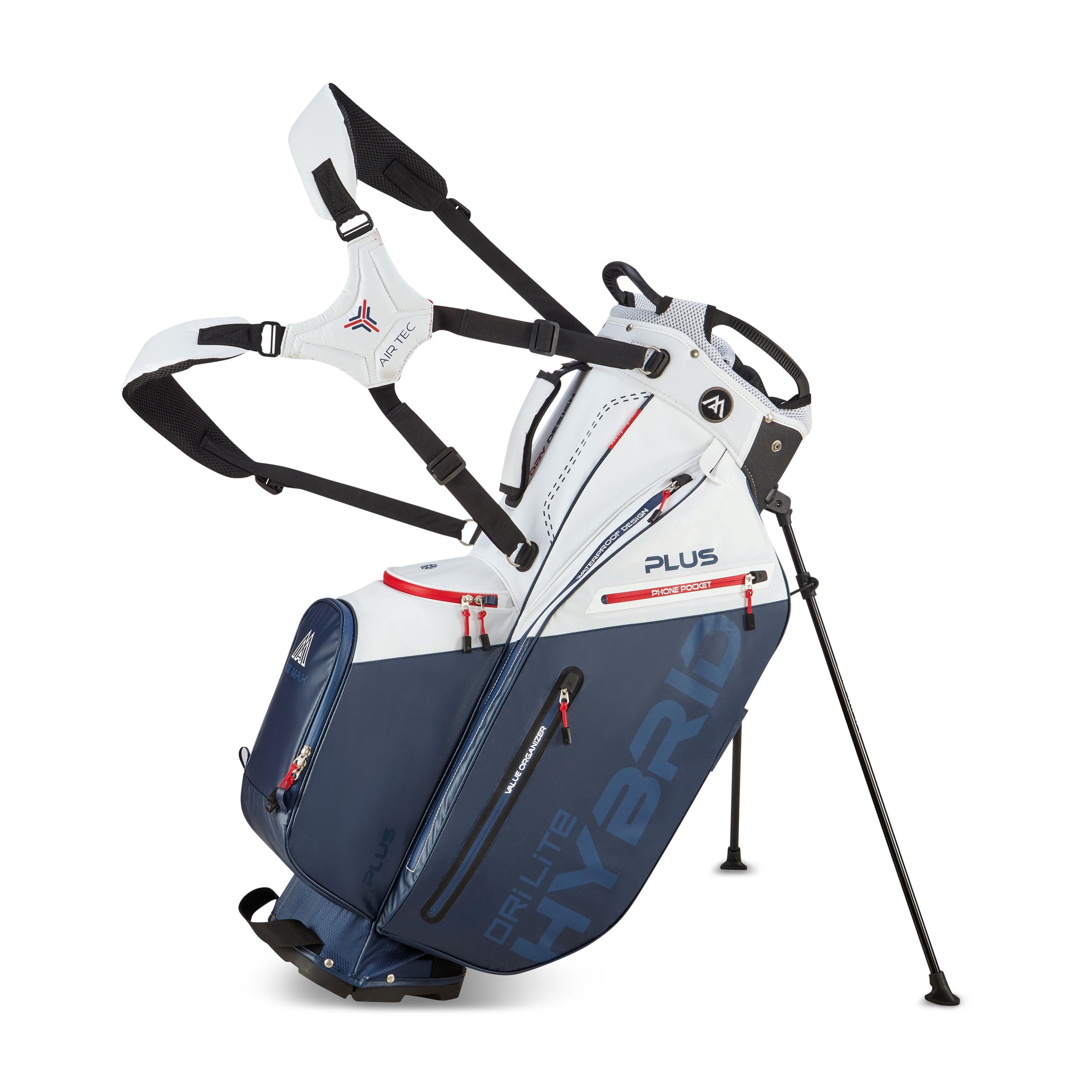 Sac Trépied Big Max, Drilite Hybrid Plus, Bleu / Blanc / Rouge