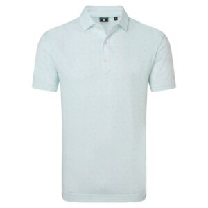 Footjoy, Polo imprimé en fil d'Ecosse Fleuri Homme