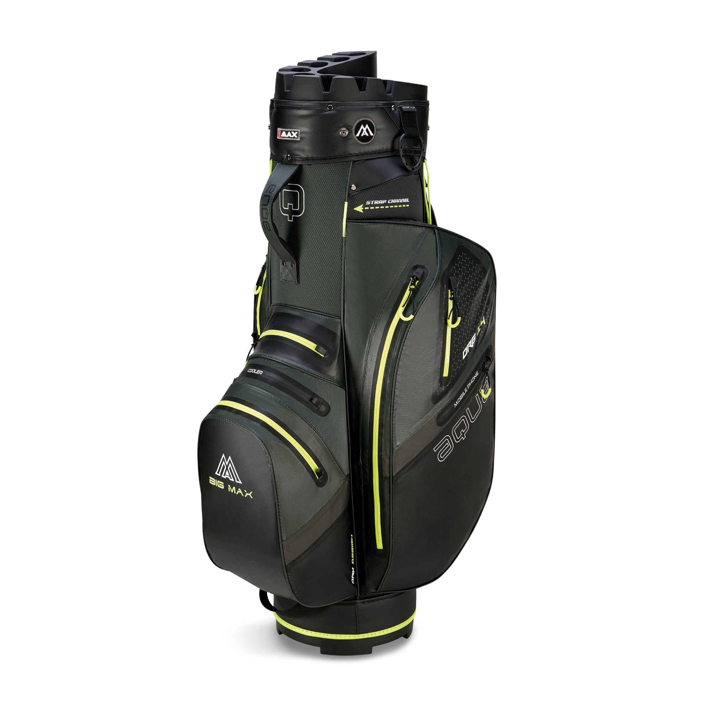 Sac Chariot Big Max Aqua Silencio 4, Vert Foncé / Noir