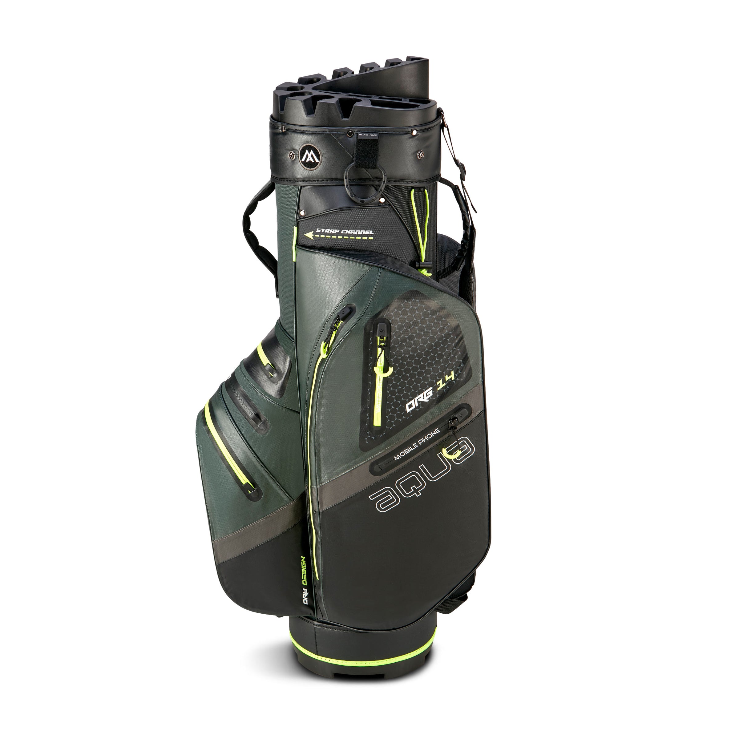 Sac Chariot Big Max Aqua Silencio 4, Vert Foncé / Noir – Image 4