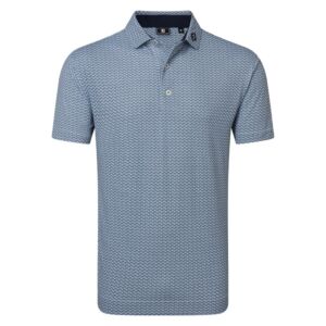 Footjoy, Polo imprimé Coquillage Homme, Marine