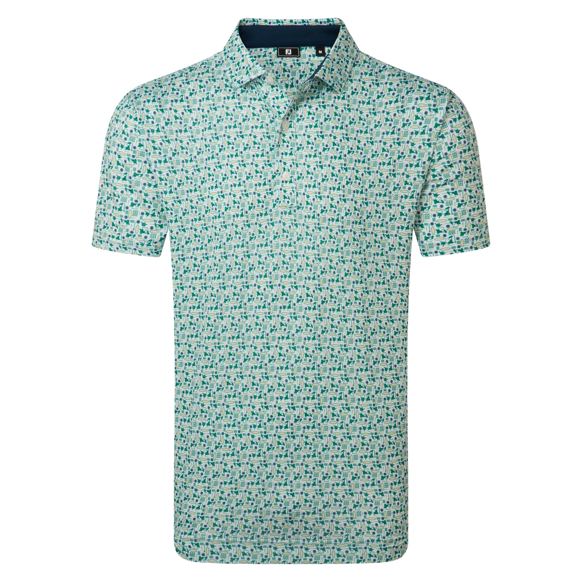 Footjoy, Polo imprimé Surf Homme, Vert