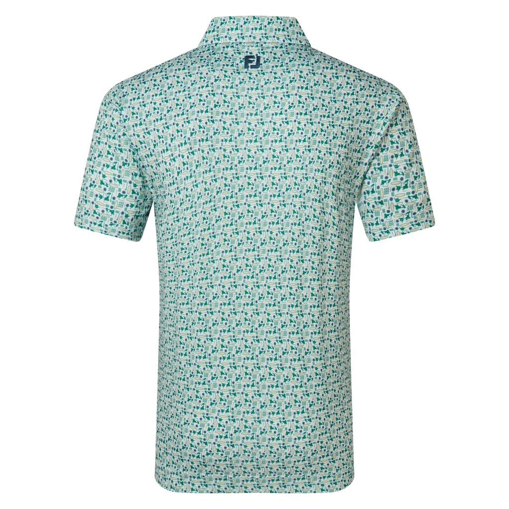 Footjoy, Polo imprimé Surf Homme, Vert – Image 3