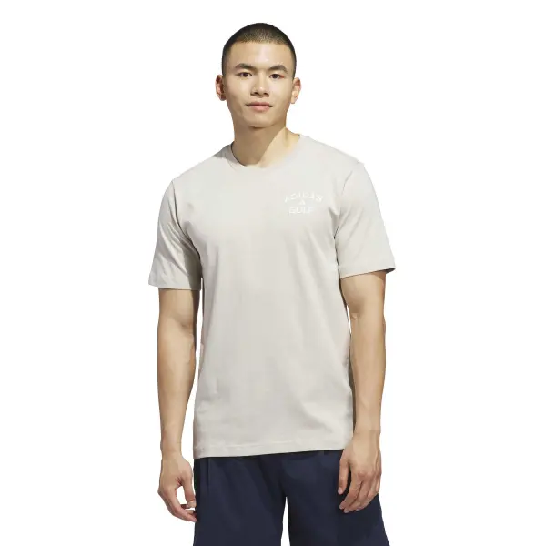 Adidas, Tee Shirt Homme, Beige – Image 2