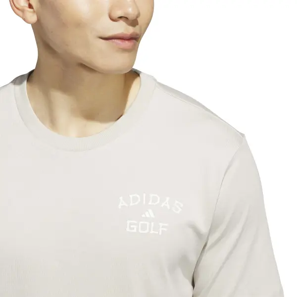 Adidas, Tee Shirt Homme, Beige – Image 4