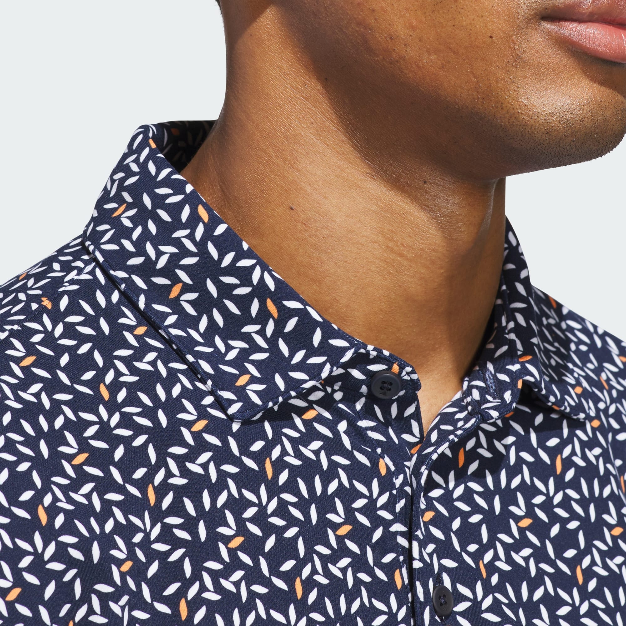 Adidas, Polo Ultimate365+ Soft Print Homme, Marine – Image 4