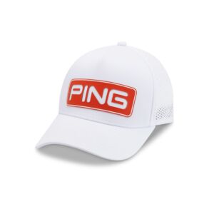 Ping, Casquette Tour Vented Delta Homme, Blanc / Orange
