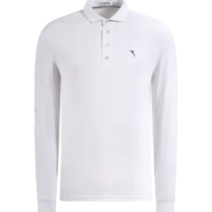 Chervo, Polo Manches Longues Attiva Homme, Blanc