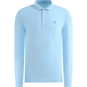 Chervo, Polo Manches Longues Attiva Homme, Bleu Ciel